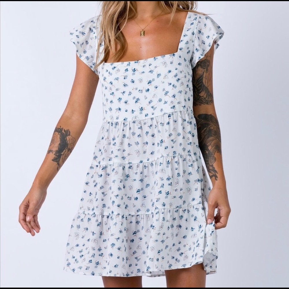Flower print dress